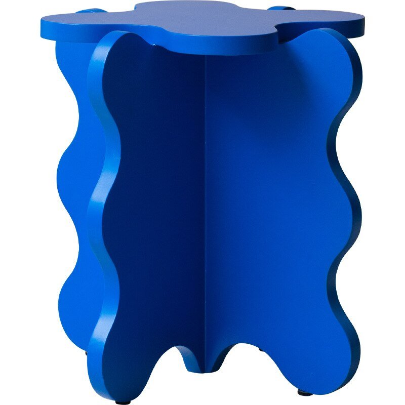 Wuli Cartoon Petal Side Table Ins Celebrity Blogger Same Paragraph Wave Coffee Table Creative Color Small Table Shooting Props 5