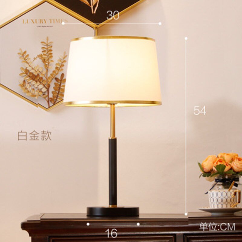 Nordic Table Lamp For Living Room Bedroom Remote Control Dimming Led Bedside Lamp Home Room Decor E27 Iron Study Table Lamps 2
