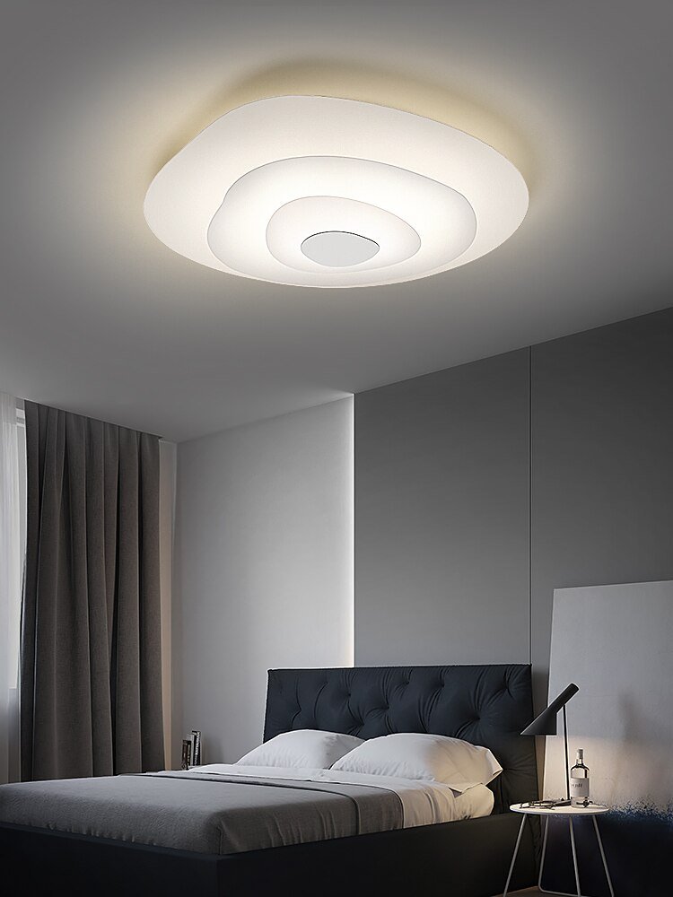 Nordic creative led ceiling lamp 2021 new modern minimalist round study Water ripples ceiling light living room decor Luminaire 3