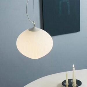 Modern Striped Glass Pendant Light Nordic Designer Kitchen Hanging Lamp For Dining Room Bedroom Bar Decor Home Fixtures 1