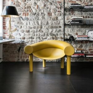 Wuli New Fashion Personalized Creative Single-Seat Sofa Chair Plastic Horseshoe Chair Art Leisure Chair Nordic Style 1