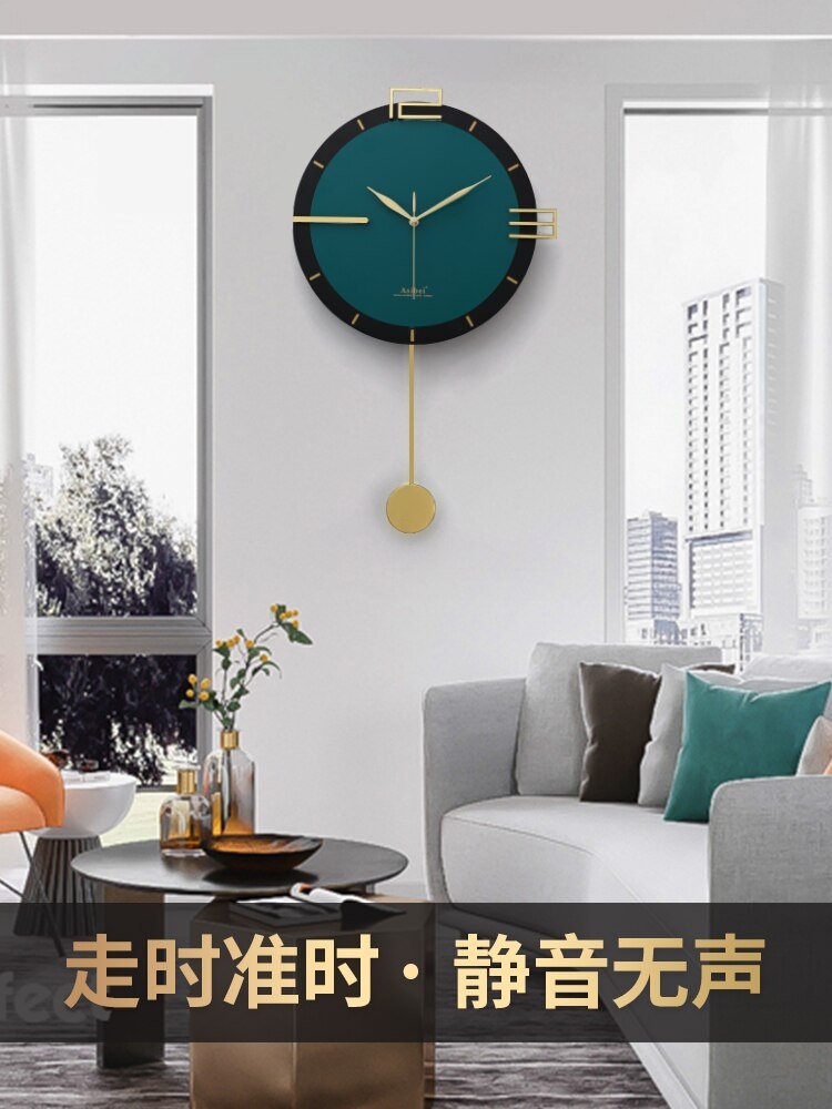 Minimalist Pendulum Wall Clock Modern Design Luxury Large Wall Clock Living Room Silent Reloj Pared Grande Wall Decor LL50WC 4