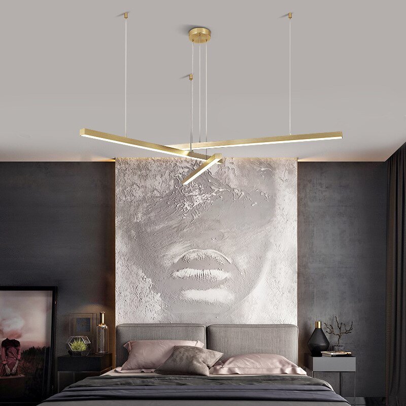 Nordic Led pendant Lights For Dinning Room Living Room Loft Brushed Golden Black Designer Modern Decorative Lighting Fixtures 2