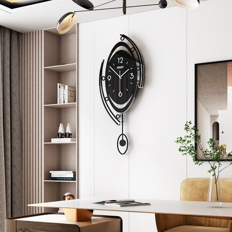 Pendulum Large Wall Clock Modern Design Minimalist Creative Living Room Silent Wall Clock Nordic Reloj Pared Home Decor ZP50ZB 5