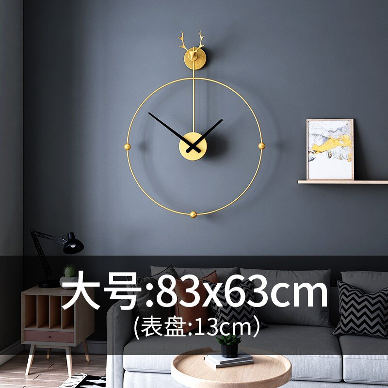 Big Nordic Wall Clock Luxury Modern Design Minimalist Pendulum Wall Clock Unique Creative Living Room Wandklok Home Decor ZP50ZB 4
