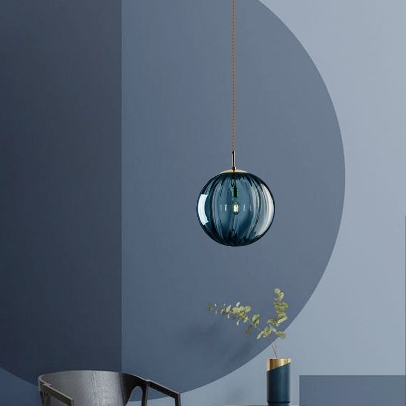 Modern Led Pendant Light Nordic Glass Ball Hanglamp For Bedroom Dining Room Bar Decor Loft Luminaire Suspension Kitchen Fixtures 3