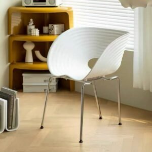 Wuli Nordic Shell Chair Dining Chair Home Simple Retro Middle-aged Creative Designer Ins Celebrity Casual Chair 1