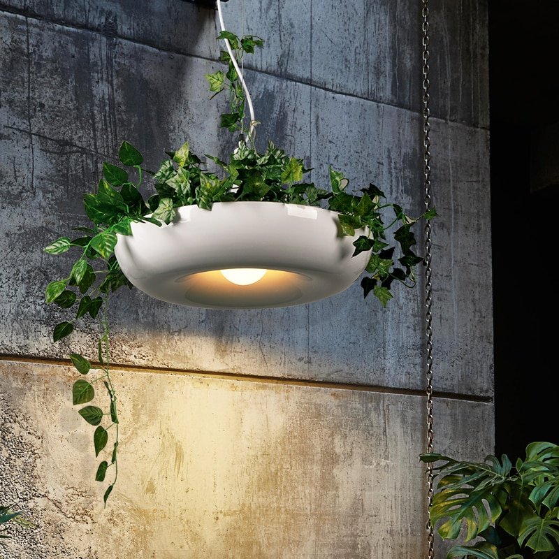 Nordic Pendant Lights Skygrden Modern Flower Pot Hanglamp For Bedroom Dining Room Cafe Bar Decor E27 Loft Luminaire Suspension 1