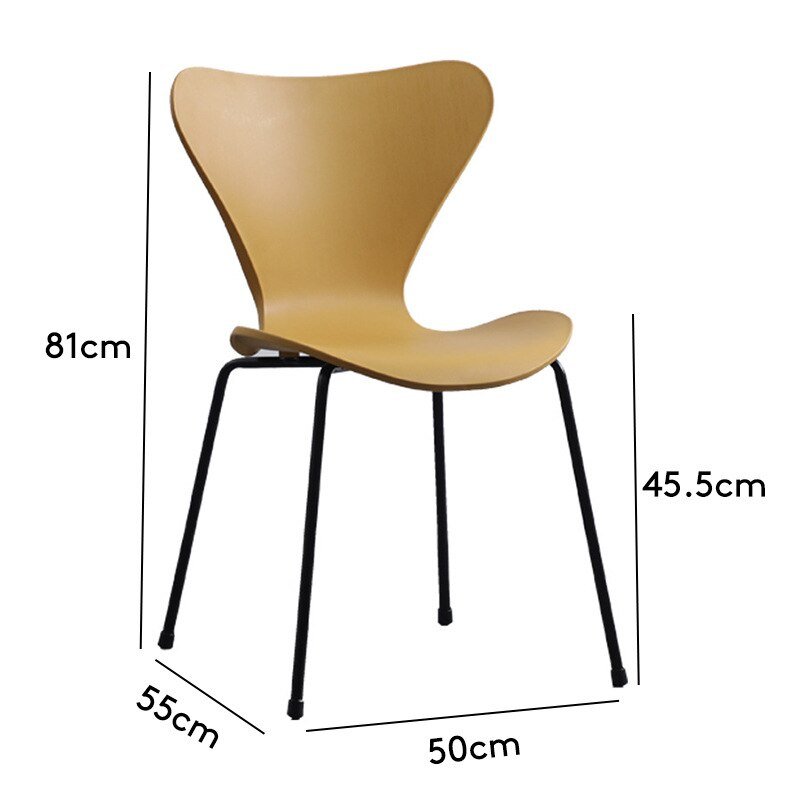 Wuli Nordic Chair Ins Celebrity Light Luxury Home Backrest Dining Chair Desk Simple Modern Backrest Stool Leisure Plastic 5