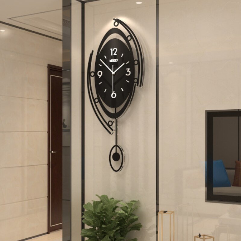 Pendulum Large Wall Clock Modern Design Minimalist Creative Living Room Silent Wall Clock Nordic Reloj Pared Home Decor ZP50ZB 2