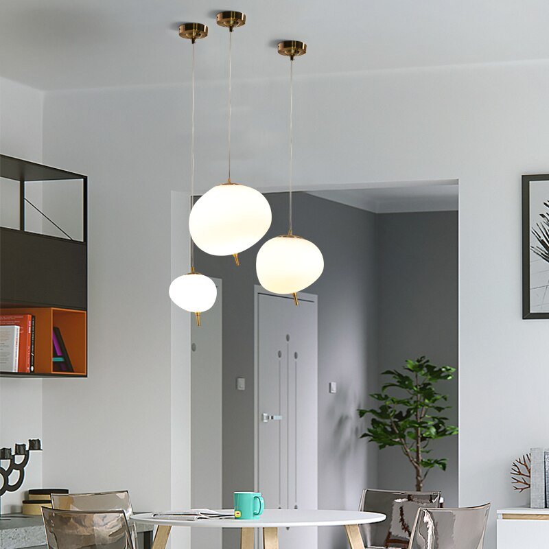 Nordic Modern Pendant Lights For Dining Room Bedroom Decor Luminaire Suspension Loft Lamp E27 Glass Hanglamp Kitchen Fixtures 3