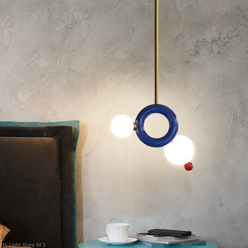 Warm Modern Minimalist Pendant Lights G9 Individual Resin Gourd Hanging Lamp Home Decor Livingdining Room Bedside Bedroom Study 2