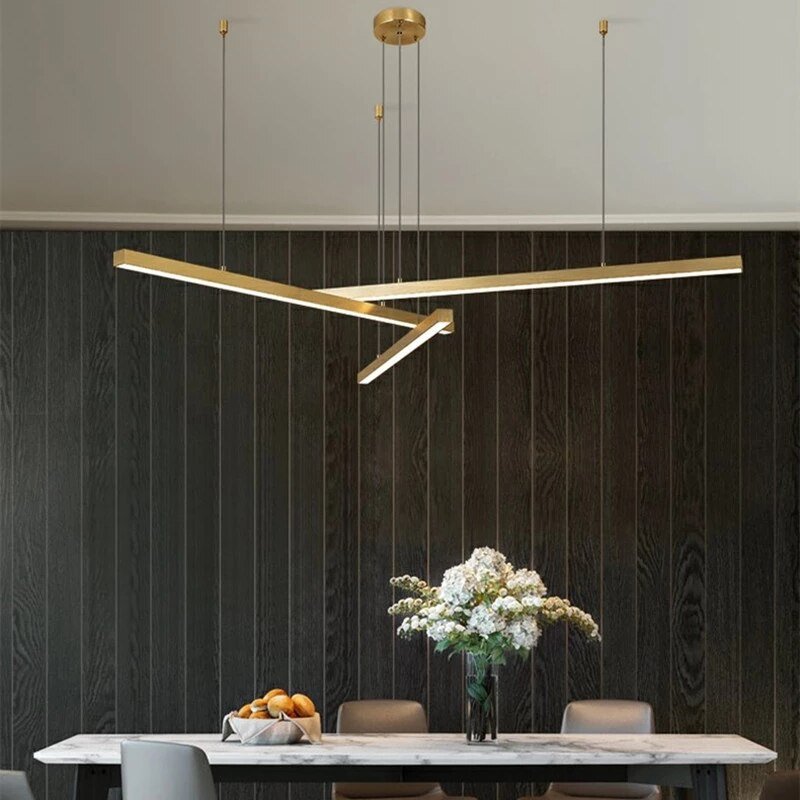 Nordic Led pendant Lights For Dinning Room Living Room Loft Brushed Golden Black Designer Modern Decorative Lighting Fixtures 5