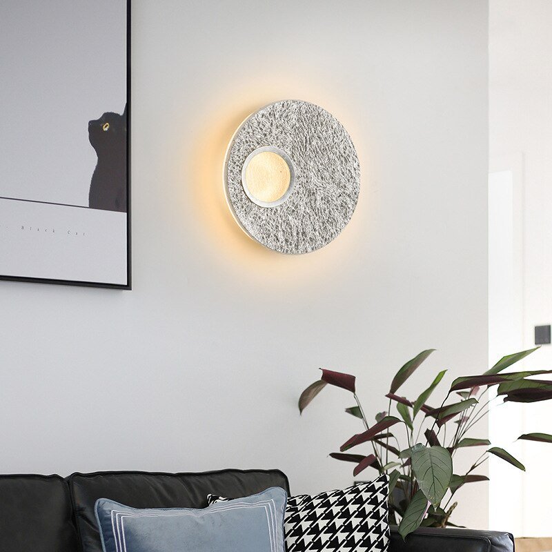 Designer Resin Moon Wall Lights Led Wall Lamp For Living Room Bedroom Bedside Decor Loft Fixtures Nordic Bathroom Mirror Light 4