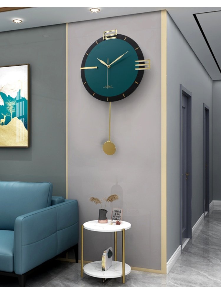 Minimalist Pendulum Wall Clock Modern Design Luxury Large Wall Clock Living Room Silent Reloj Pared Grande Wall Decor LL50WC 2