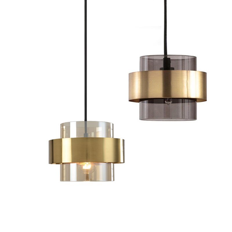 Nordic Pendant Lights Postmodern Ring Glass Hanglamp For Bedroom Dining Room Bar Decor Home Loft Gold E27 Luminaire Suspension 1