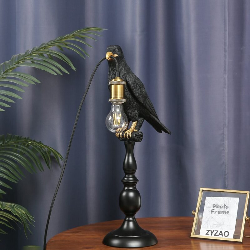 Bird Table Lamp Italia Bird Led Desk lamp Lucky bird Living Room Bedroom Bedside eagle lamp Home Decor night light Fixtures 5
