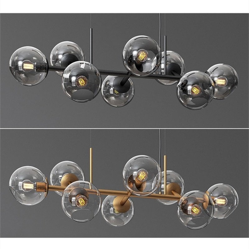 Nordic Led Pendant Lights Postmodern Iron Glass Hanging Lamp For Dining Room Nordic Home Decor Dining Table Ceiling Luminaire 5