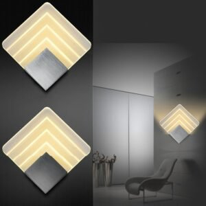 Modern Led Wall Lamp Aluminum Acrylic Wall Lamps For Living Room Bedroom Nordic Home Decor Bedside Wall Light Bathroom Fixtures 1