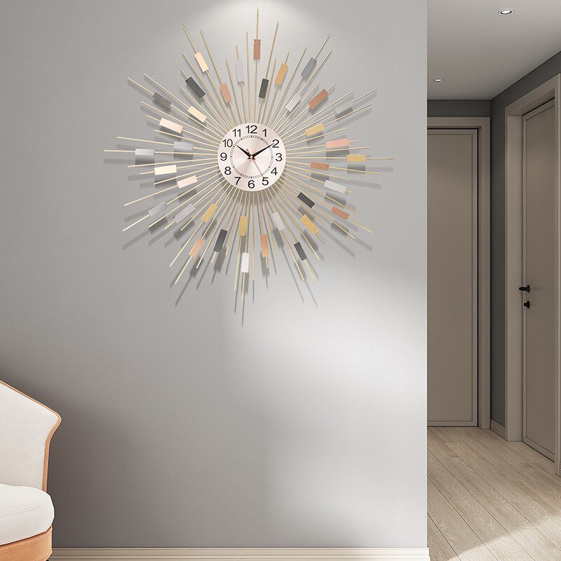 Big Luxury Wall Clock Modern Design Nordic Minimalist Mute Digital Wall Clock Large Creative Reloj De Pared Home Decor ZP50BG 2