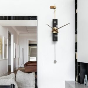 Nordic Large Wall Clock Modern Design Modern Silent Pendulum Clocks Wall Luxury Metal Watches Wall Decoration Items XF10YH 1