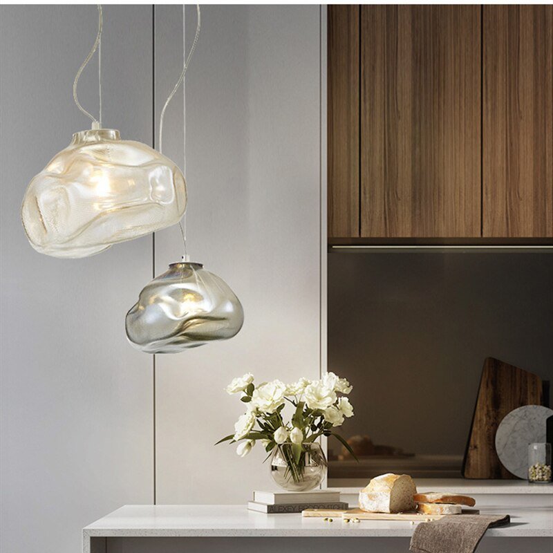 Nordic Designer Pendant Lights Postmodern Glass Hanglamp For Dining Room Bedroom Bar Decor Home E27 Loft Luminaire Suspension 2