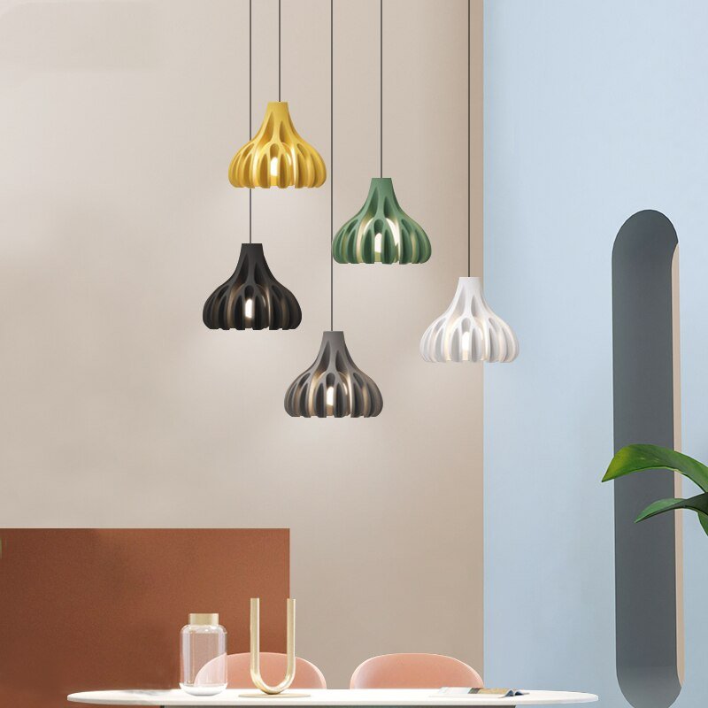 Nordic Pendant Lights Modern Colorful Resin Hanging Lamp For Dining Room Bedroom Luminaire Suspension Bar Decor E27 Hanglamp 1
