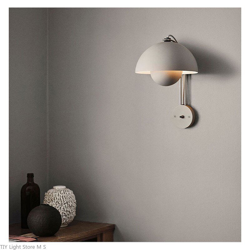 Modern Iron LED Wall Lamp Color Flower bud Wall Light nordic Living   Dining Room Kitchen Wall Sconce Bedroom Indoor Decor Light 4