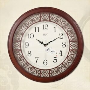 Chinese Luxury Wall Clock Living Room Large Silent Wooden Wall Clock Modern Design Reloj Pared Grande Home Decor LL50WC 1