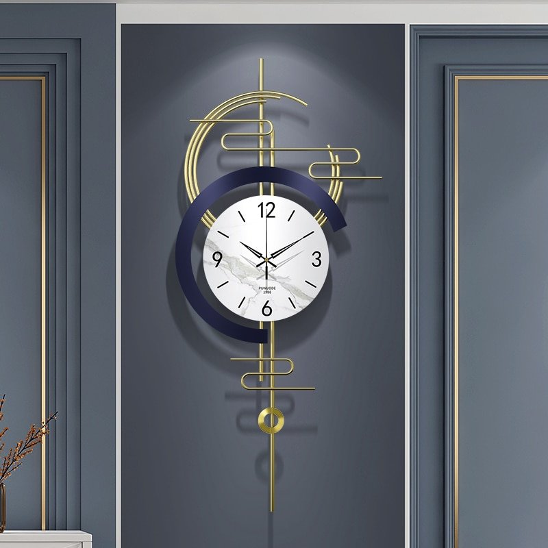 Nixie Modern Wall Clock Irregular Pendulum Gold Fashion Wall Clock Silent Creative Orologio Tische Parete Living Room Decor YH 2