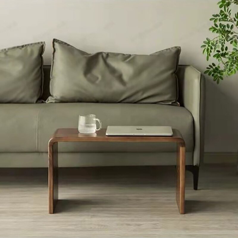 Wuli Coffee Table North American Black Walnut Log Modern Minimalist Guest Bedroom Multifunctional Sofa Side Table 6