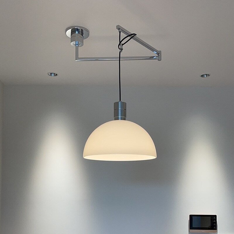Nordic Rotatable Folding Led Pendant Lights Designer Vintage Lustre Metal Hanging Lamp Suspension Bedroom Living Room Decor 2