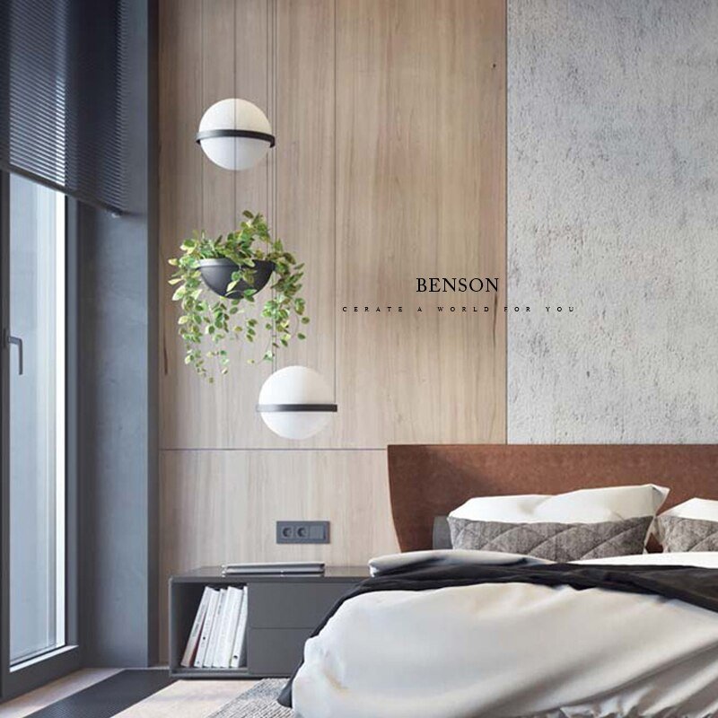 Nordic Pendant Light Modern Led Plant Hanging Lamp For Living Room Bedroom Dining Room Shop Bar Decor Home Luminaire Suspension 3