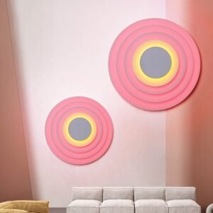 Nordic Round Wall Lamp Modern Led Wall Light For Children's Room Wall Lights Decor Living Room Decoration Atmosphere Night Light 1