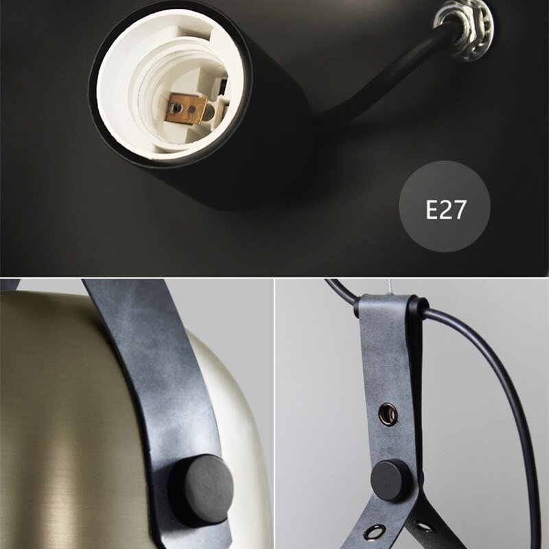 Industrial Iron Pendant Lights Modern Iron Hanglamp For Dining Room Bedroom Nordic Loft Luminaire Suspension Kitchen Fixtures 6