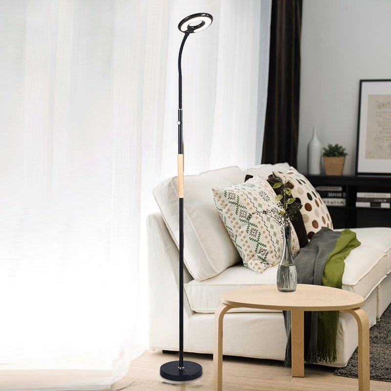 Modern Led Floor Lamp Minimalist Iron Floor Lamps For Living Room Bedroom Study Desk Reading Lamp Remote Control Standing Lamp 3