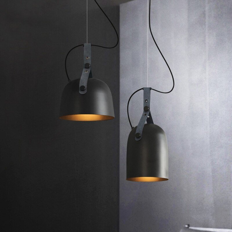 Industrial Iron Pendant Lights Modern Iron Hanglamp For Dining Room Bedroom Nordic Loft Luminaire Suspension Kitchen Fixtures 2
