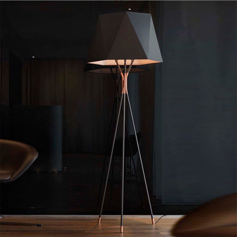 Nordic Floor Lamp Postmodern Minimalism Floor Lamps For Living Room Bedroom Home Decor Bedside E27 Iron Tripod Standing Lamp 6