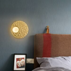 Designer Resin Moon Wall Lights Led Wall Lamp For Living Room Bedroom Bedside Decor Loft Fixtures Nordic Bathroom Mirror Light 1