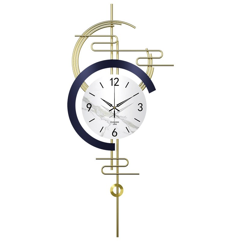 Nixie Modern Wall Clock Irregular Pendulum Gold Fashion Wall Clock Silent Creative Orologio Tische Parete Living Room Decor YH 4