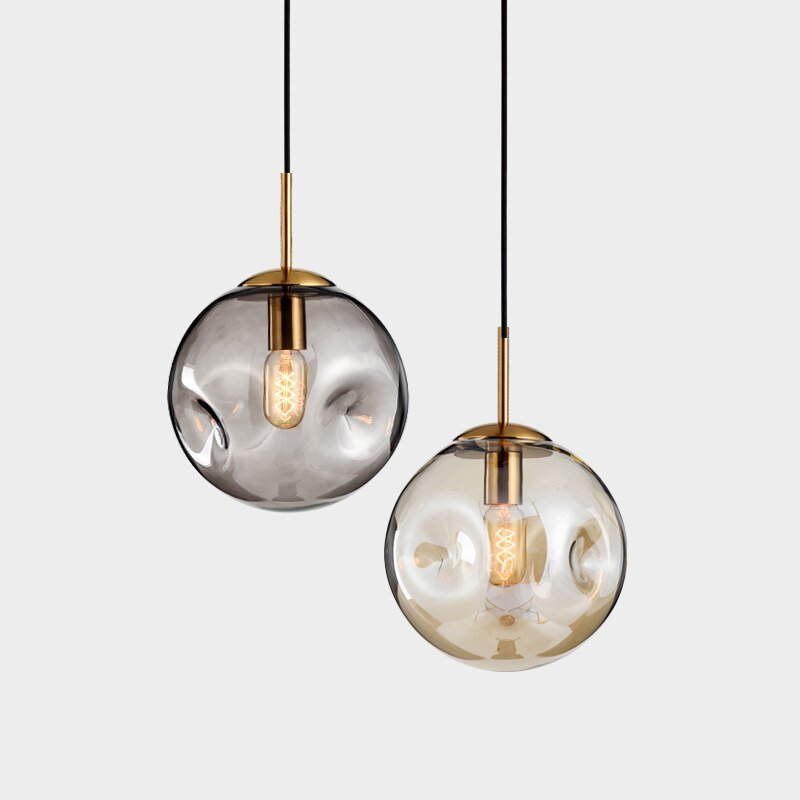 Nordic Modern Pendant Lights Creative Glass Ball Hanging Lamp For Dining Room Bedroom Bar Decor Loft Luminaire Light Fixtures 1