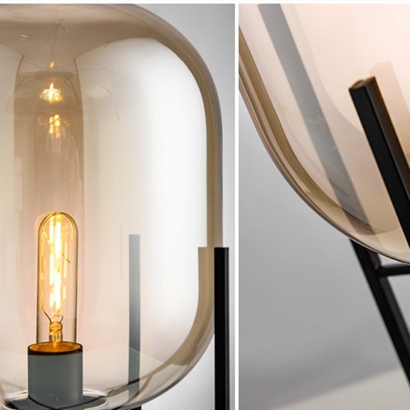 Nordic Floor Lamp Modern Iron Glass Floor Lamps For Living Room Bedroom Study Decoration Light Home E27 Table Lamp Standing Lamp 5