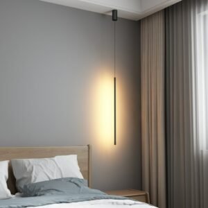 Modern Led Pendant Lights Minimalism Line Hanging Lamp For Living Room Bedroom Nordic Home Decor Luminaire Black Loft Hanglamp 1