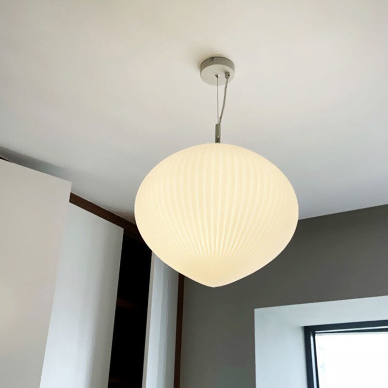 Modern Striped Glass Pendant Light Nordic Designer Kitchen Hanging Lamp For Dining Room Bedroom Bar Decor Home Fixtures 4