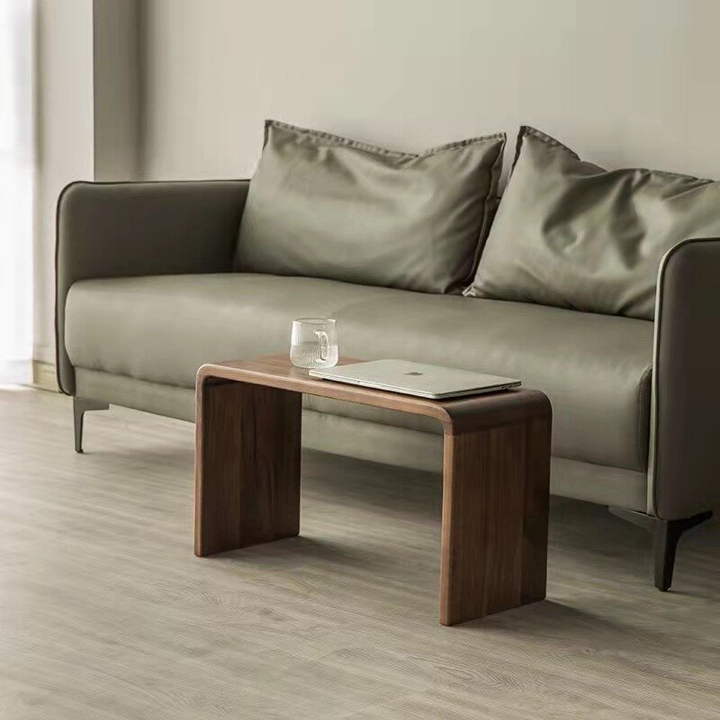 Wuli Coffee Table North American Black Walnut Log Modern Minimalist Guest Bedroom Multifunctional Sofa Side Table 2