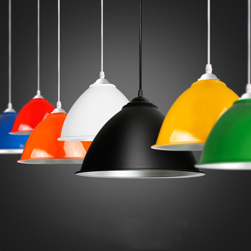 Modern Pendant Lights Colorful Led Hanging Lamp For Dining Room Bedroom Shop Bar Decor Kitchen Fixtures E27 Industrial Hanglamp 2