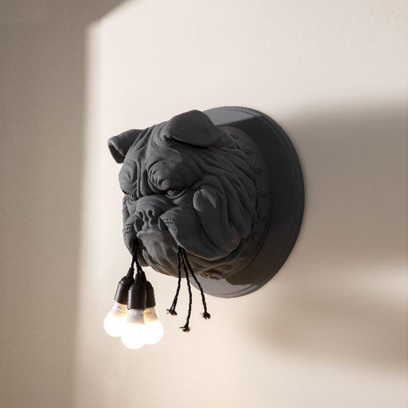 Nordic Modern Wall Lamp Led Resin Bulldog Wall Lamps For Living Room Bedroom Home Decor Luminaire Bathroom Fixtures Wall Light 3