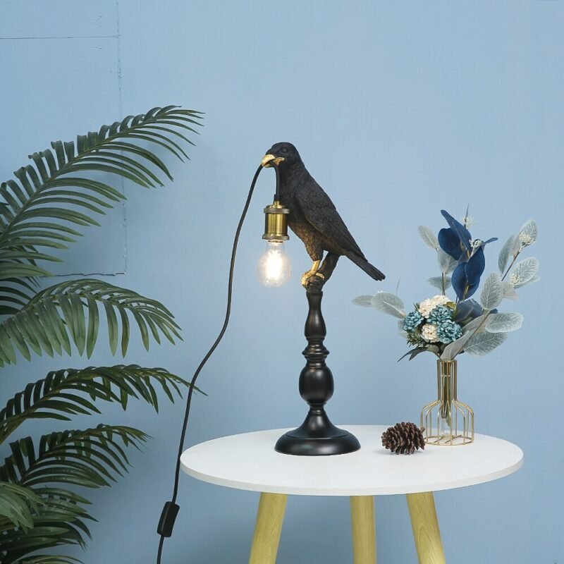 Bird Table Lamp Italia Bird Led Desk lamp Lucky bird Living Room Bedroom Bedside eagle lamp Home Decor night light Fixtures 3