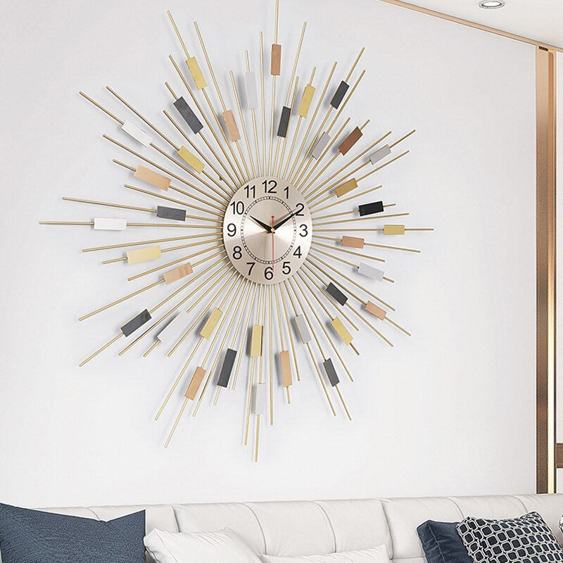 Big Luxury Wall Clock Modern Design Nordic Minimalist Mute Digital Wall Clock Large Creative Reloj De Pared Home Decor ZP50BG 4