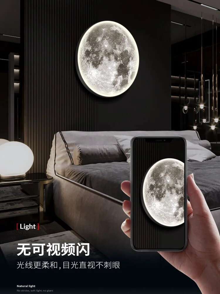 Modern Moon LED Wall Lamp Indoor Lighting Luminaire For Bedroom Living Hall Room home Decoration Fixtures wall Lights Lusters 4